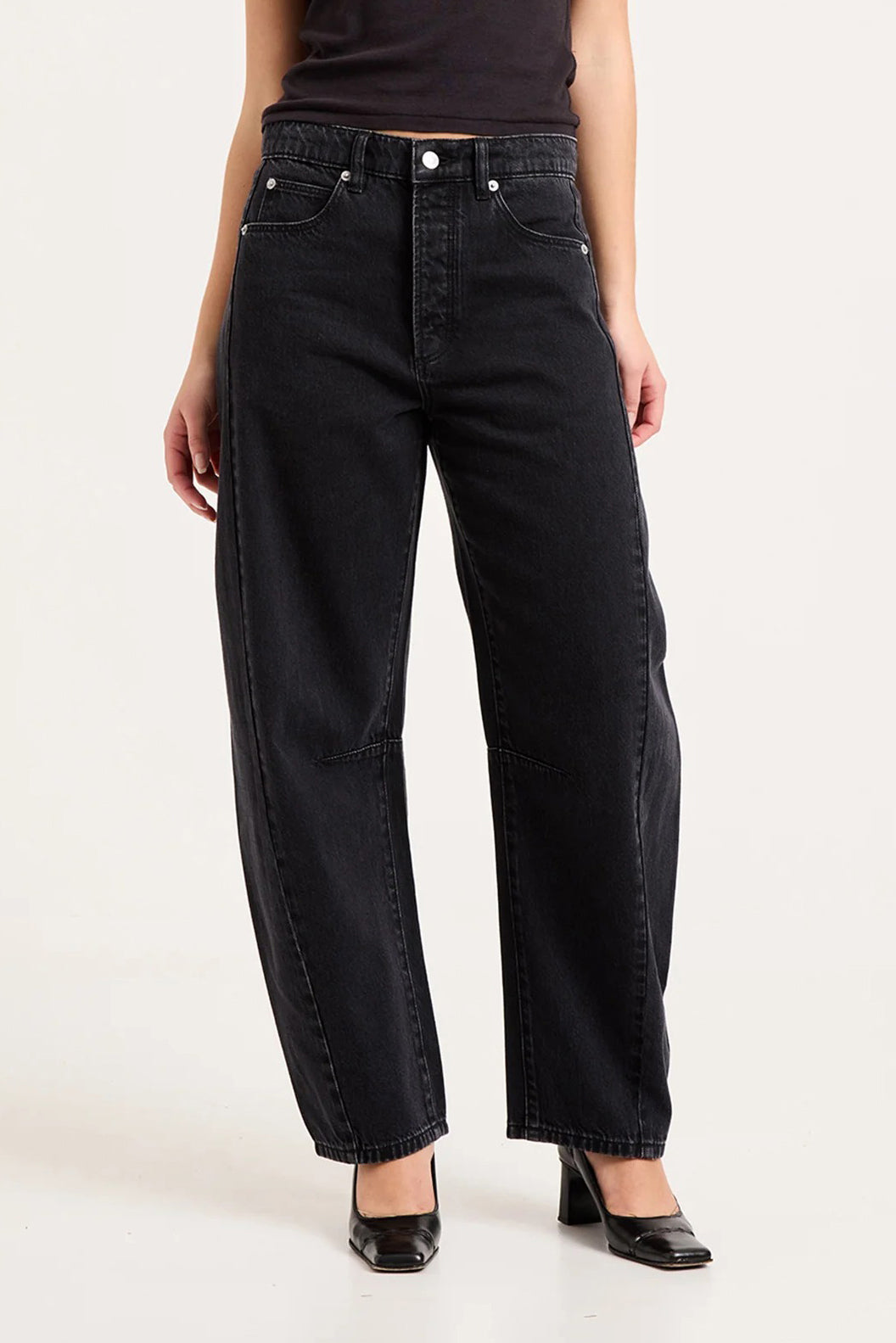 Rollas - Arc Barrel Jean, Mercer Black