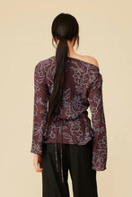 Ruby - Madrid Top, Burgundy Floral