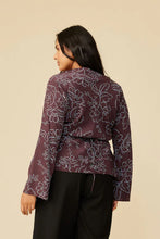 Ruby - Madrid Top, Burgundy Floral
