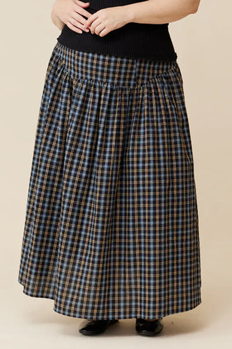 Ruby - Trulli Skirt, Black Tartan