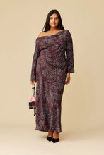 Ruby - Valeria Dress, Burgundy Floral