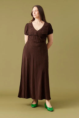 Ruby - Audrey Dress, Scarlet Polka Dot