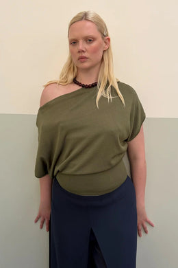 Ruby - Bode Batwing Short Sleeve Top, Olive