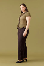 Ruby - Chelsea Crinkle Short Sleeve Top, Olive