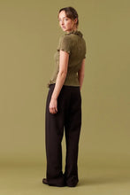 Ruby - Chelsea Crinkle Short Sleeve Top, Olive