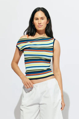 Ruby - Emma Knit Top, Marine Stripe