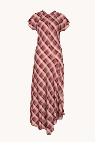 Ruby - Haze Midi Dress, Haze Tartan