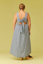 Ruby - Margie Tie Back Mini Dress, Baby Blue Navy Gingham