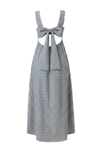 Ruby - Margie Tie Back Mini Dress, Baby Blue Navy Gingham