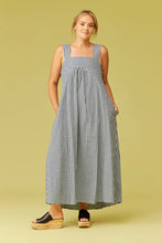 Ruby - Margie Tie Back Mini Dress, Baby Blue Navy Gingham