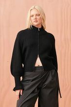 Ruby - Matilda Cotton Zip Cardigan, Black