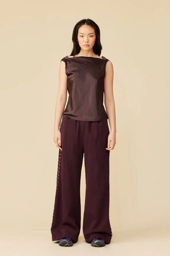 Ruby - Firebird Cowl Sleeveless Top, Espresso