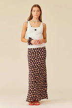 Ruby - Thea Skirt, Brown Ditzy Floral