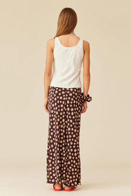 Ruby - Thea Skirt, Brown Ditzy Floral