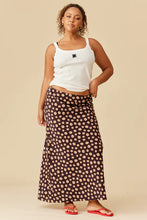 Ruby - Thea Skirt, Brown Ditzy Floral
