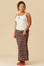 Ruby - Thea Skirt, Brown Ditzy Floral