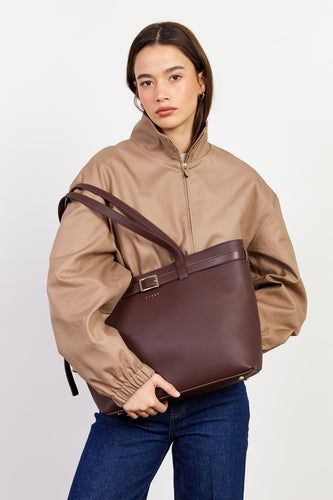 Saben - Tabby Shoulder Bag, Espresso/Bronze