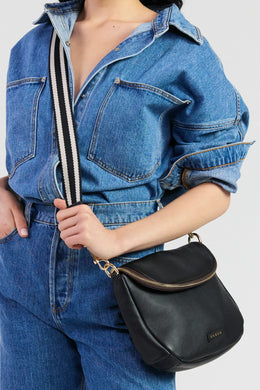 Saben - Feature Bag Strap, Black/White