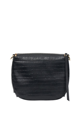 Saben - Fifi Crossbody Bag, Black Croc