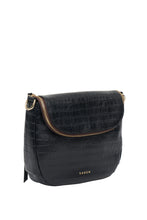 Saben - Fifi Crossbody Bag, Black Croc
