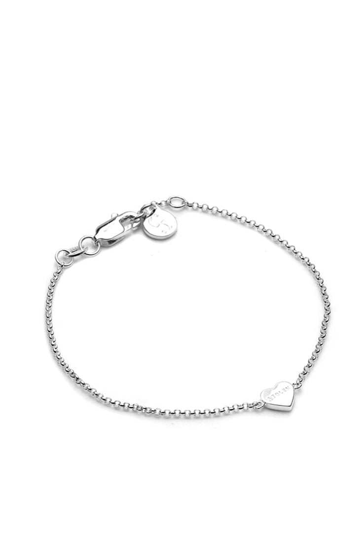 Stolen Girlfriends Club Jewellery - Single Heart Bracelet, Sterling Silver