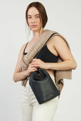 Saben - Jojo Shoulder Bag, Black Pebble