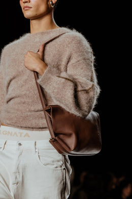 Saben - Jojo Shoulder Bag, Umber Pebble