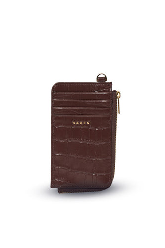 Saben - Winona Card Holder, Espresso Choc