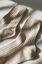 Le Bon Shoppe - Her Socks Lurex, Ivory Gold Glitter