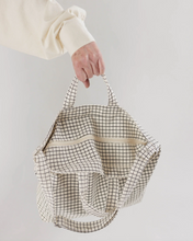 Baggu - Horizontal Zip Duck Bag, Natural Grid