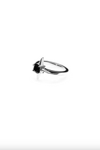 Stolen Girlfriends Club Jewellery - Cosmic Spike Ring, Sterling Silver/Onyx
