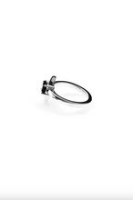 Stolen Girlfriends Club Jewellery - Cosmic Spike Ring, Sterling Silver/Onyx