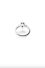 Stolen Girlfriends Club Jewellery - Cosmic Spike Ring, Sterling Silver/Onyx
