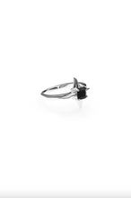 Stolen Girlfriends Club Jewellery - Cosmic Spike Ring, Sterling Silver/Onyx