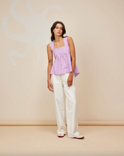 Ruby - Margie Tie Top, Pink Stripe