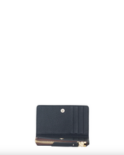 Saben - Wednesday Wallet, Black Croc / White Stitch