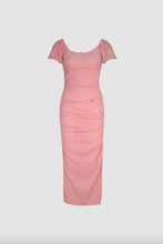 Ruby - Delphi Gingham Midi Dress, Cherry Gingham