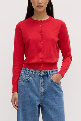 Assembly Label - Semra Cotton Cashmere Cardigan, Goji
