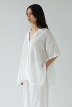 Sophie - Short Sleeves Shirt, Chalk Check