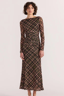 Staple the Label - Reign Mesh Midi Dress, Check