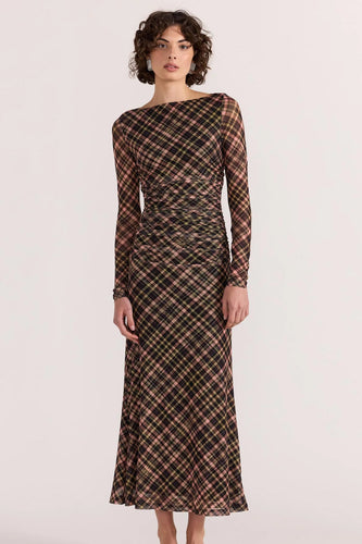 Staple the Label - Reign Mesh Midi Dress, Check