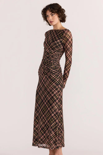 Staple the Label - Reign Mesh Midi Dress, Check