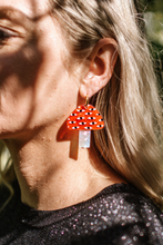 Studio Soph - Mushroom Earrings, Red/White