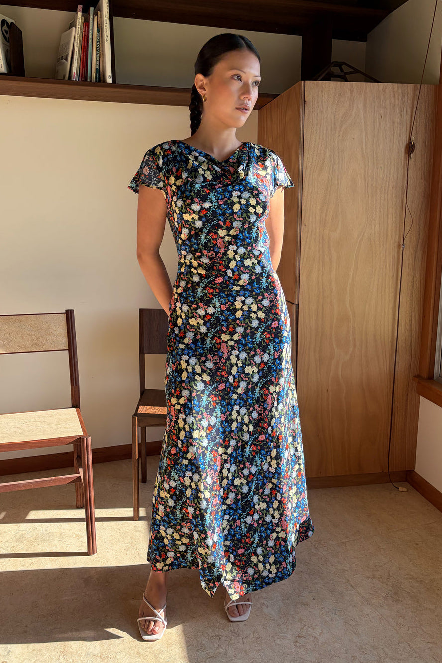 Ruby - Talia Tie Back Maxi Dress, Sprinkle Floral