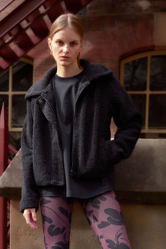 Staple The Label - Tate Sherpa Jacket, Black