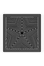 Dark Hampton -Tait Petite Silk Scarf, Black and White Stripe