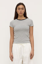 Assembly Label - Thelma Stripe Short Sleeve Tee, Black & White