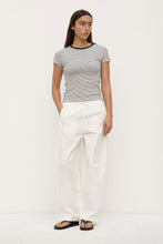 Assembly Label - Thelma Stripe Short Sleeve Tee, Black & White