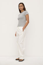 Assembly Label - Thelma Stripe Short Sleeve Tee, Black & White
