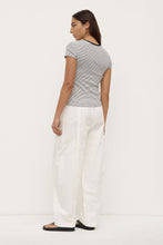 Assembly Label - Thelma Stripe Short Sleeve Tee, Black & White